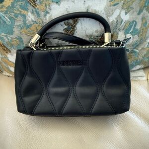Nine West Black Mini Quilted Bag